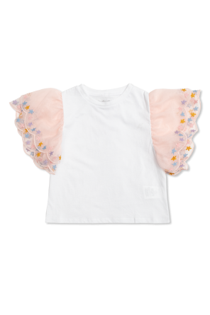 T-shirt with ruffles
